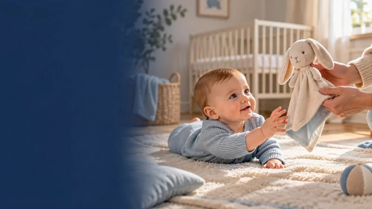 Quand introduire un doudou à bébé — Royaume Peluche