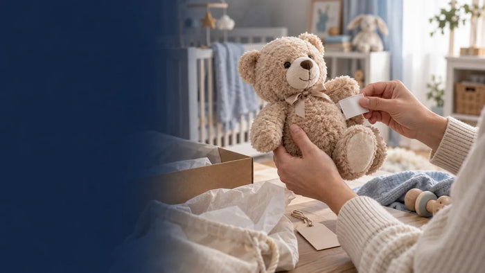Vérification de l'étiquette et de la conformité d'une peluche