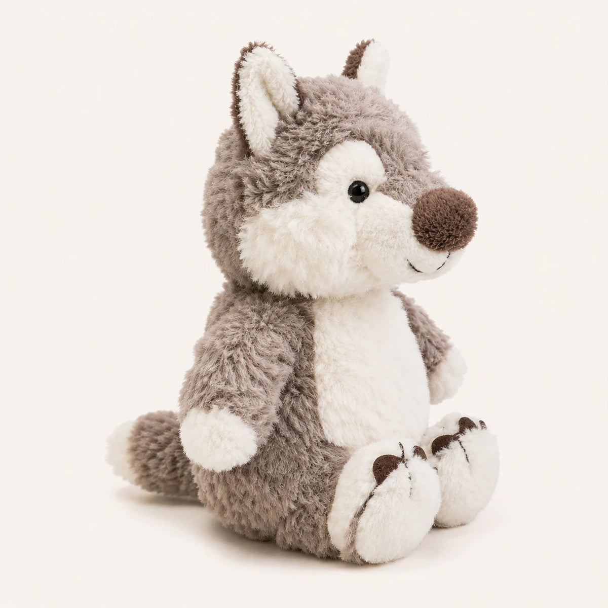 Peluche loup Royaume Peluche - vue latérale