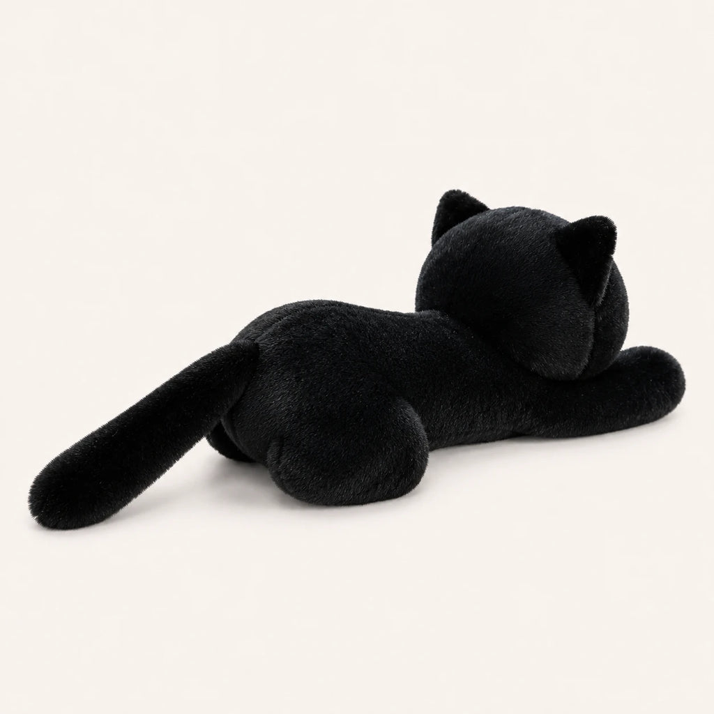 Peluche chat noir Royaume Peluche - vue latérale