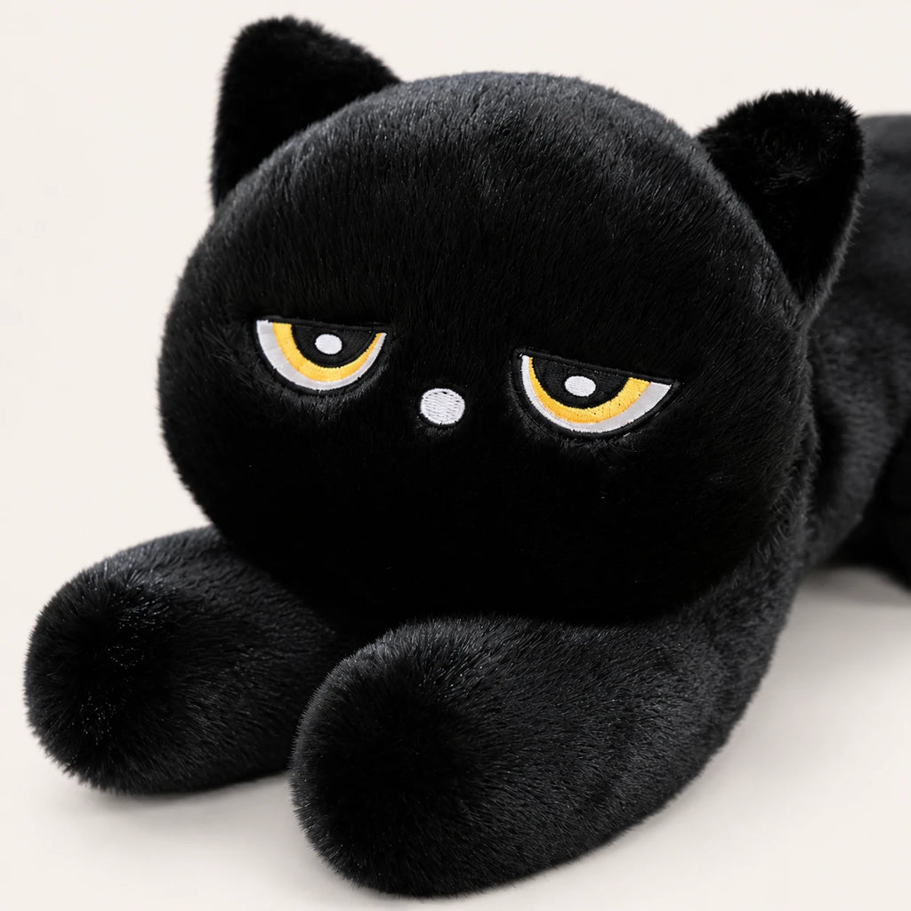 Peluche chat noir Royaume Peluche - détail