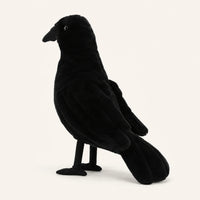 Peluche corbeau Royaume Peluche - vue latérale