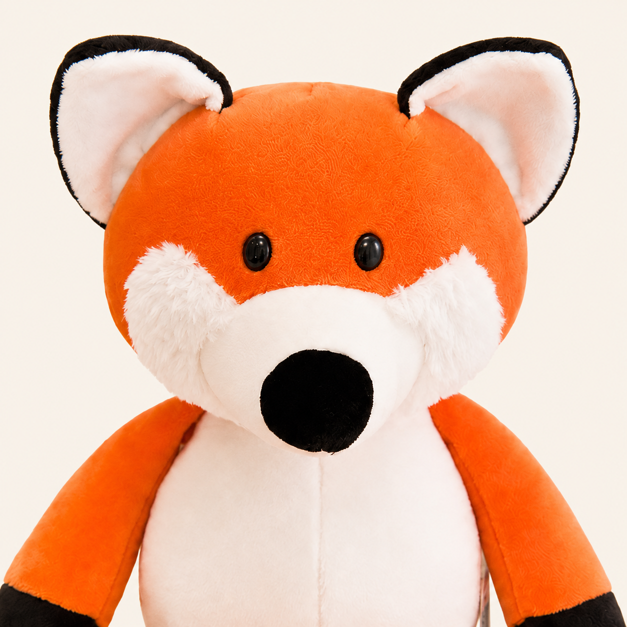 Détail visage peluche renard