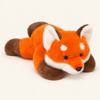 Coussin peluche renard couché - Royaume Peluche