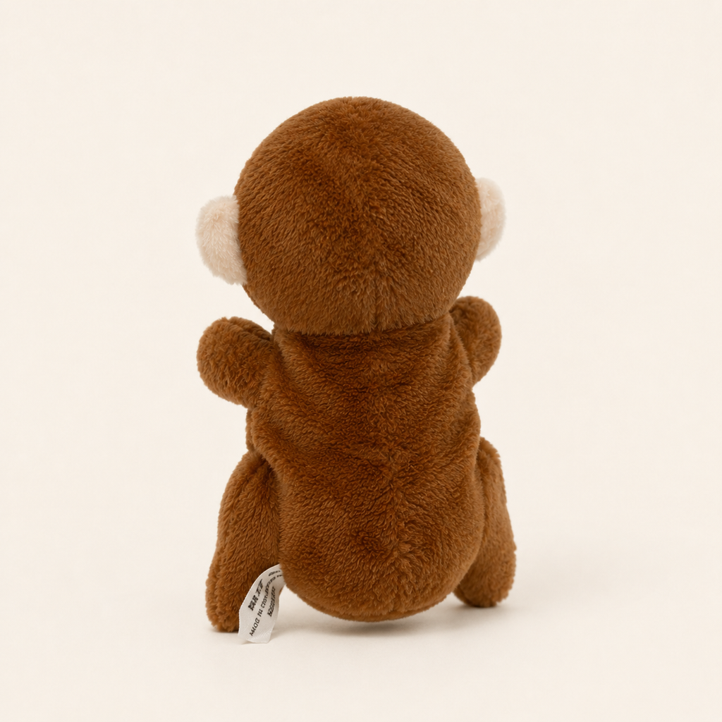 Marionnette à doigt singe - vue de dos