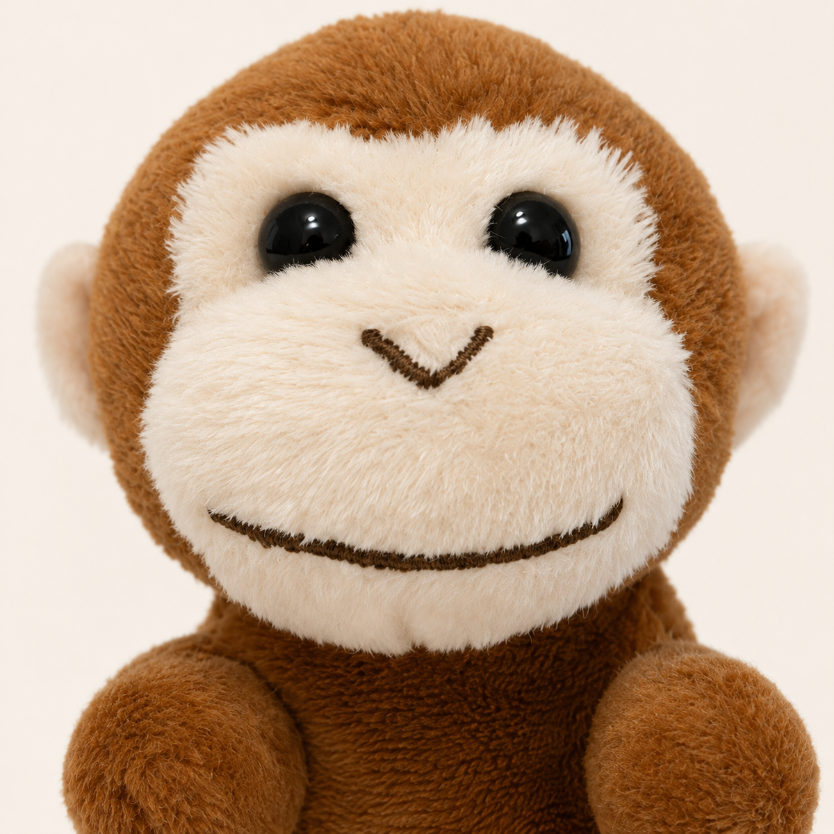 Marionnette à doigt singe - détail du visage