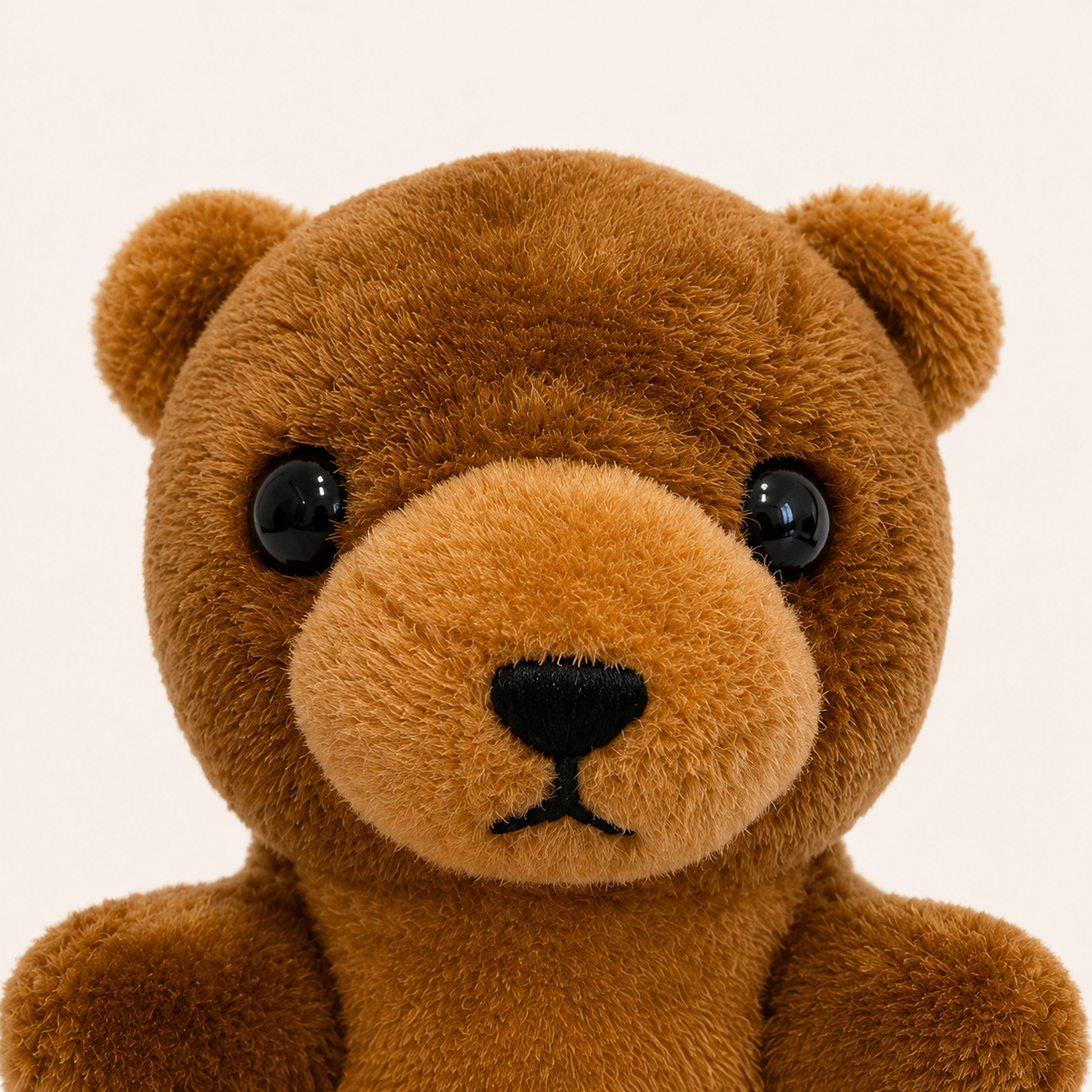 Gros plan sur le visage de l'ours peluche
