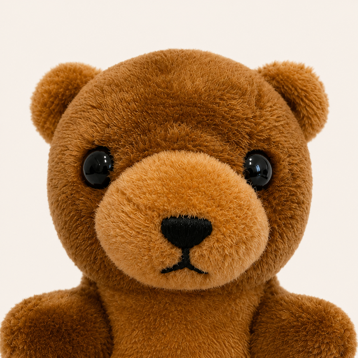 Gros plan sur le visage de l'ours peluche