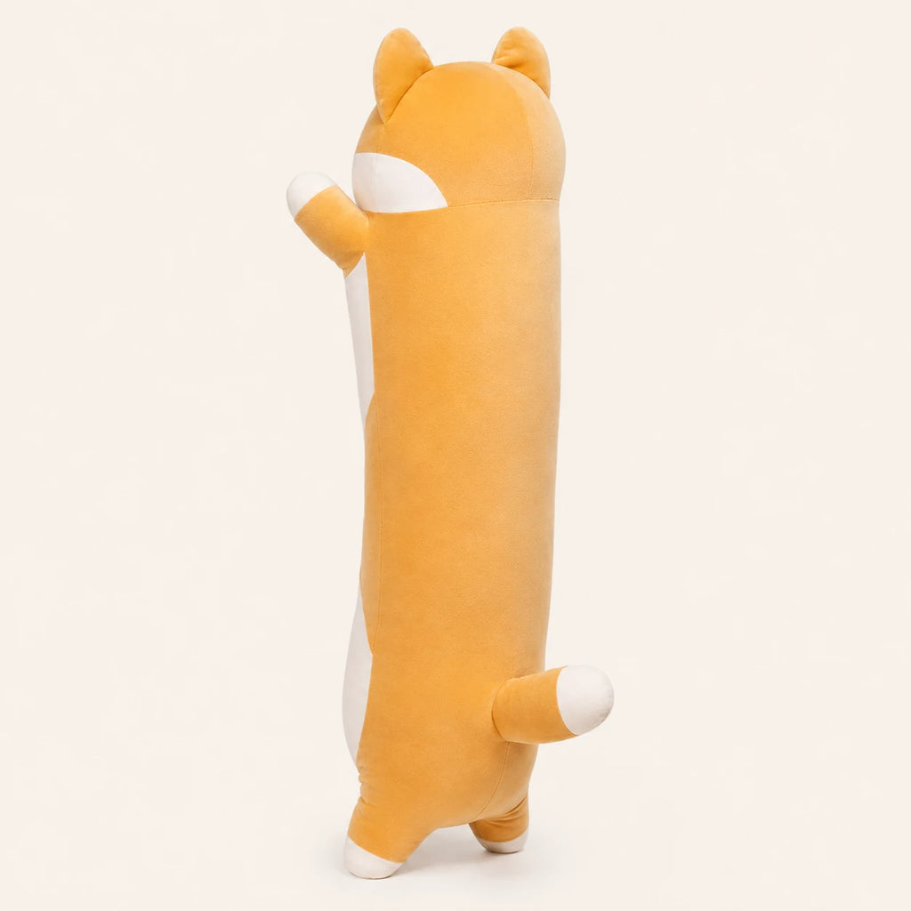 Coussin peluche Shiba Inu, vue de dos