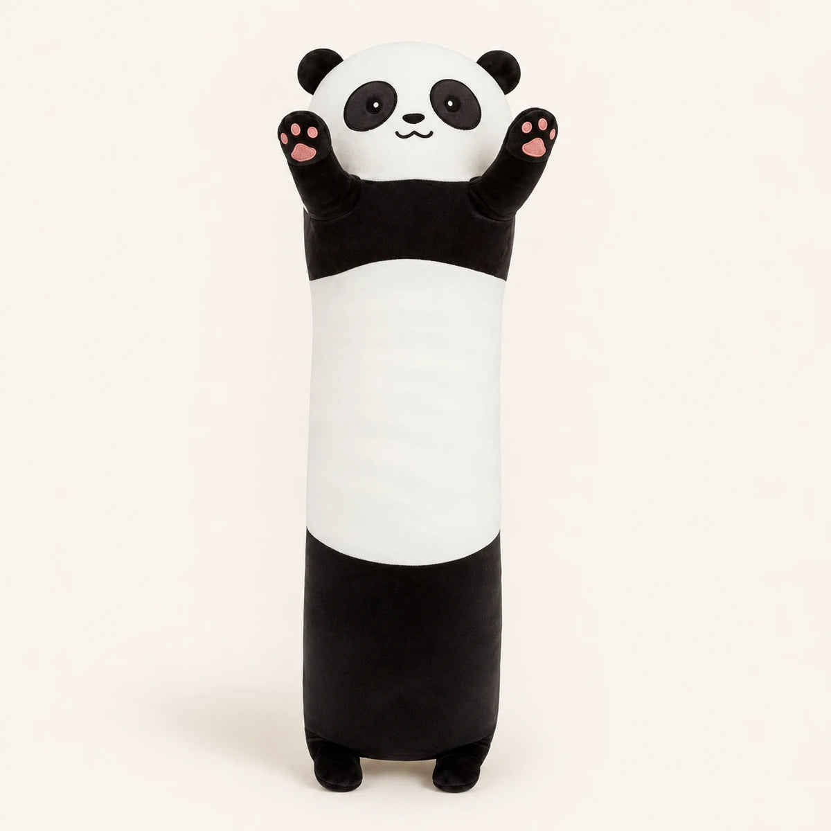 Coussin peluche panda debout, vue de face