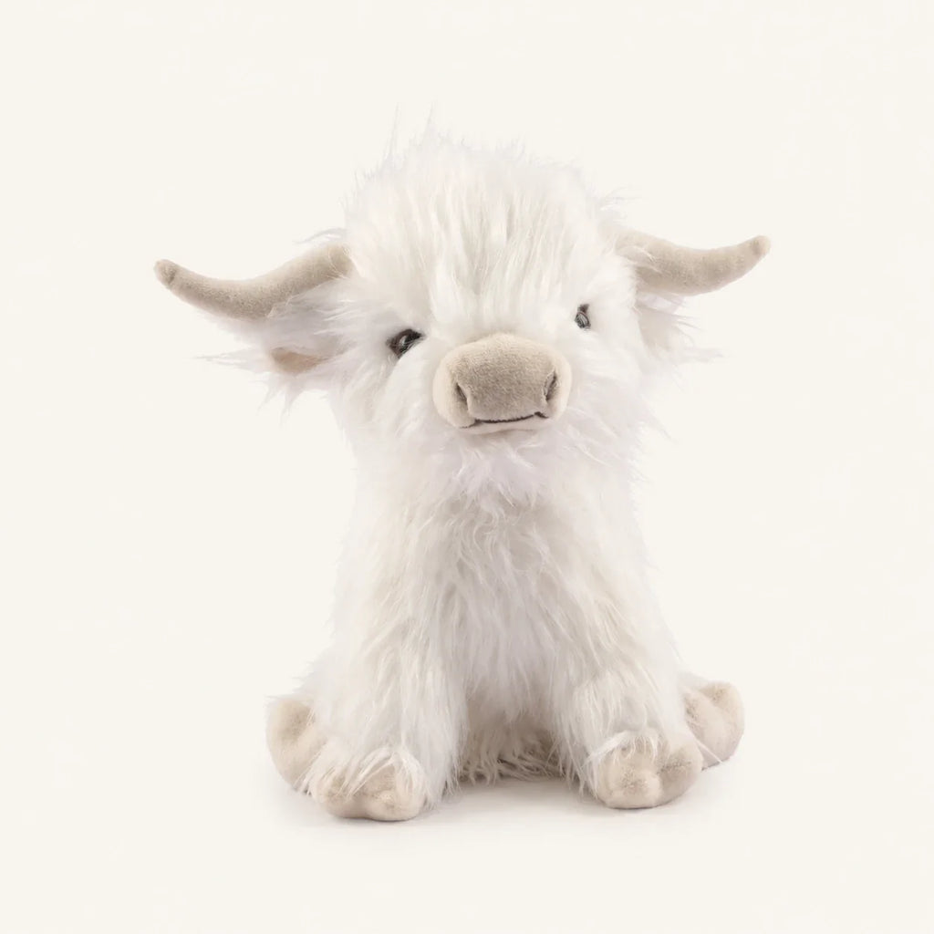 Peluche vache Highland blanche principale