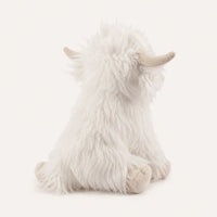Peluche vache Highland blanche autre angle
