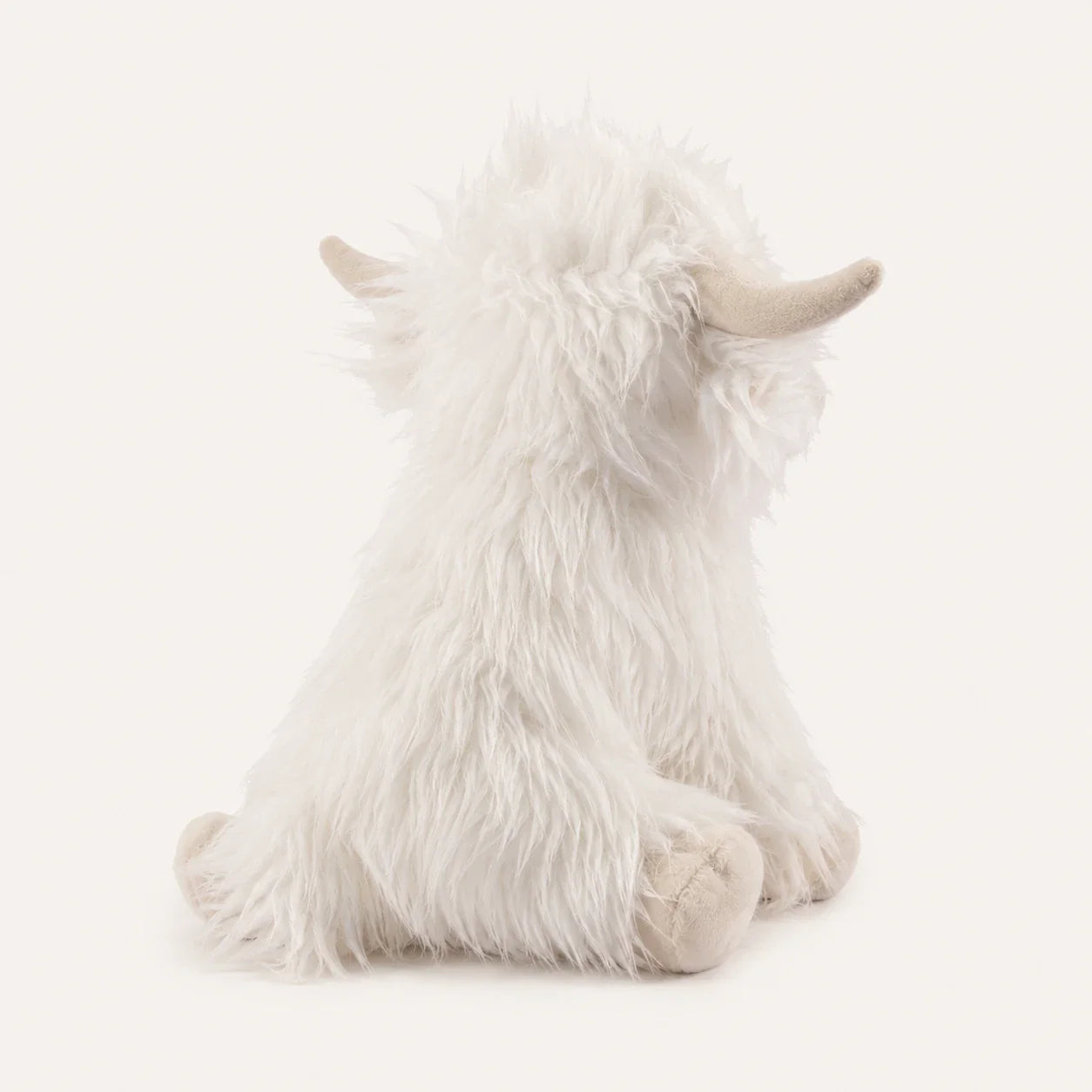 Peluche vache Highland blanche autre angle