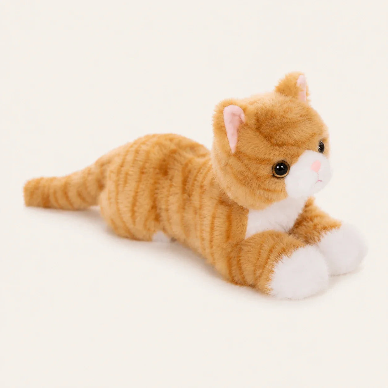 Peluche chat jaune autre angle