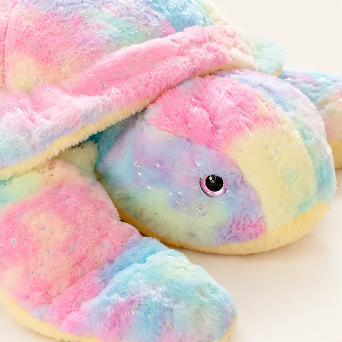 Peluche tortue pastel - détail doux