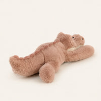 Peluche crocodile rose lestée 65 cm - autre angle
