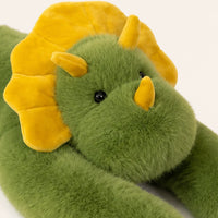 Peluche dinosaure lestée 65 cm - détail doux