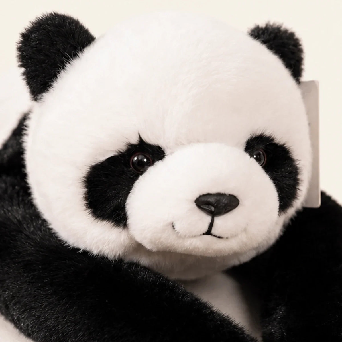 Peluche panda lestée 65 cm - détail doux