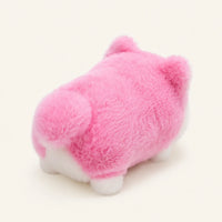 Peluche renard rose 16 cm - autre angle