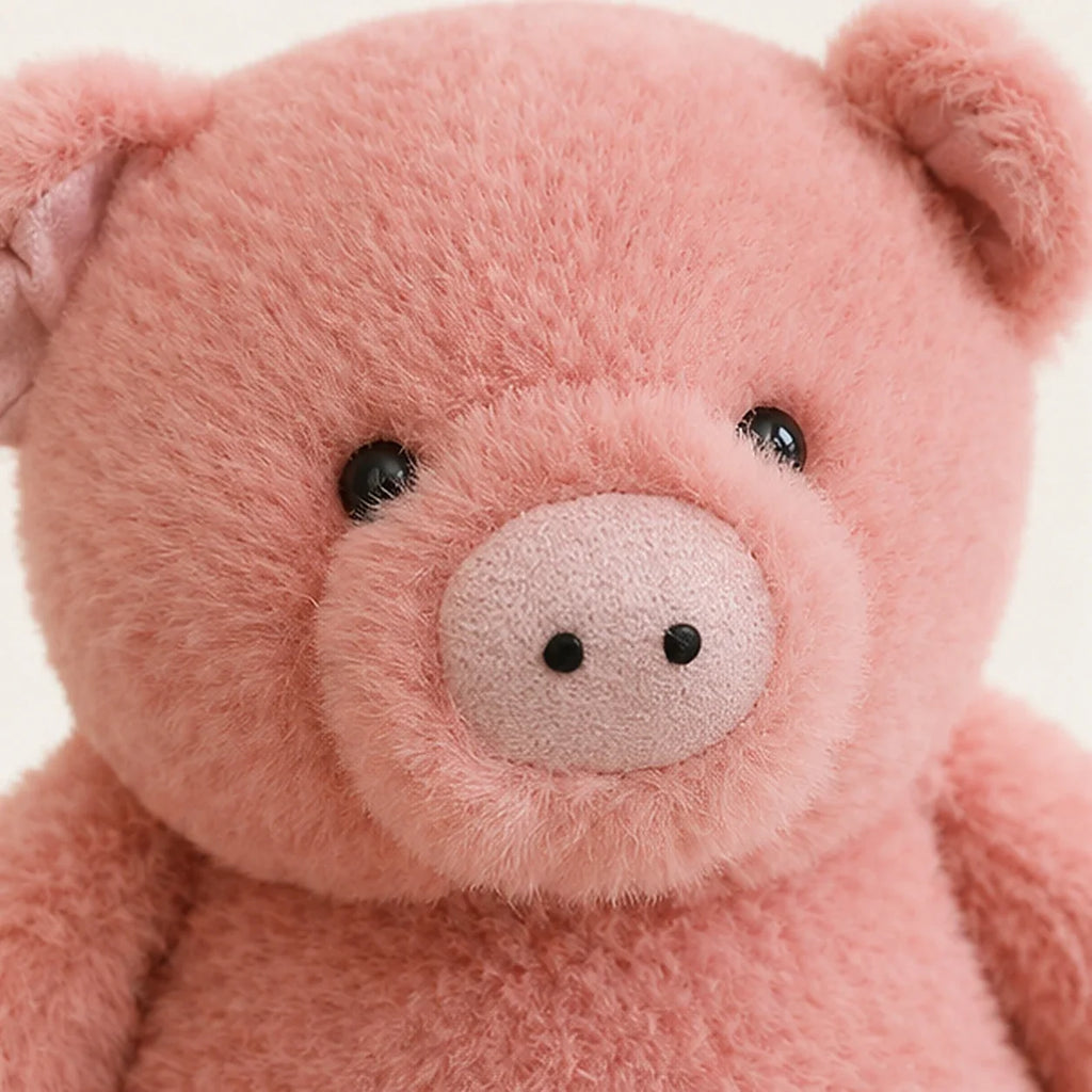 Peluche cochon 20-23 cm - détail visage
