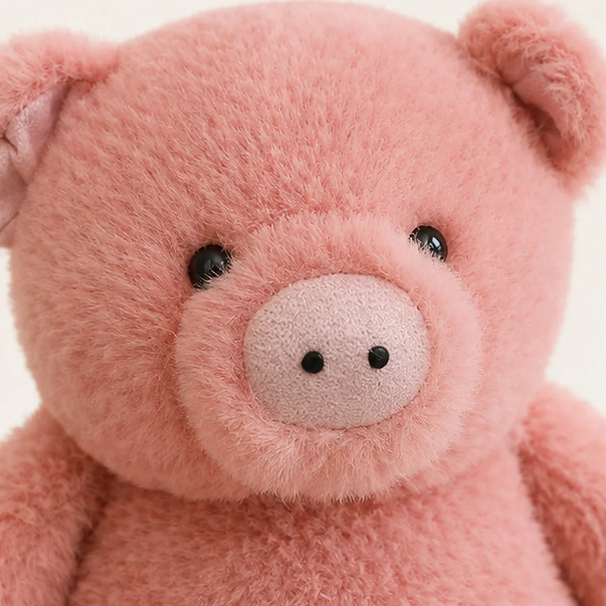 Peluche cochon 20-23 cm - détail visage