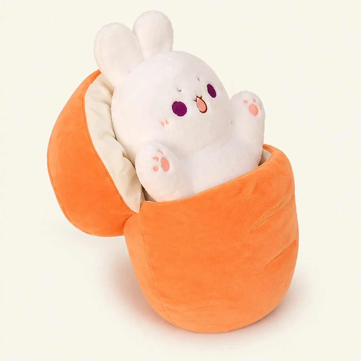 Peluche carotte lapin 30-80 cm - autre angle