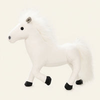 Peluche cheval blanc 32 cm - photo principale