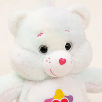 Peluche ours tie-dye 33 cm - détail visage