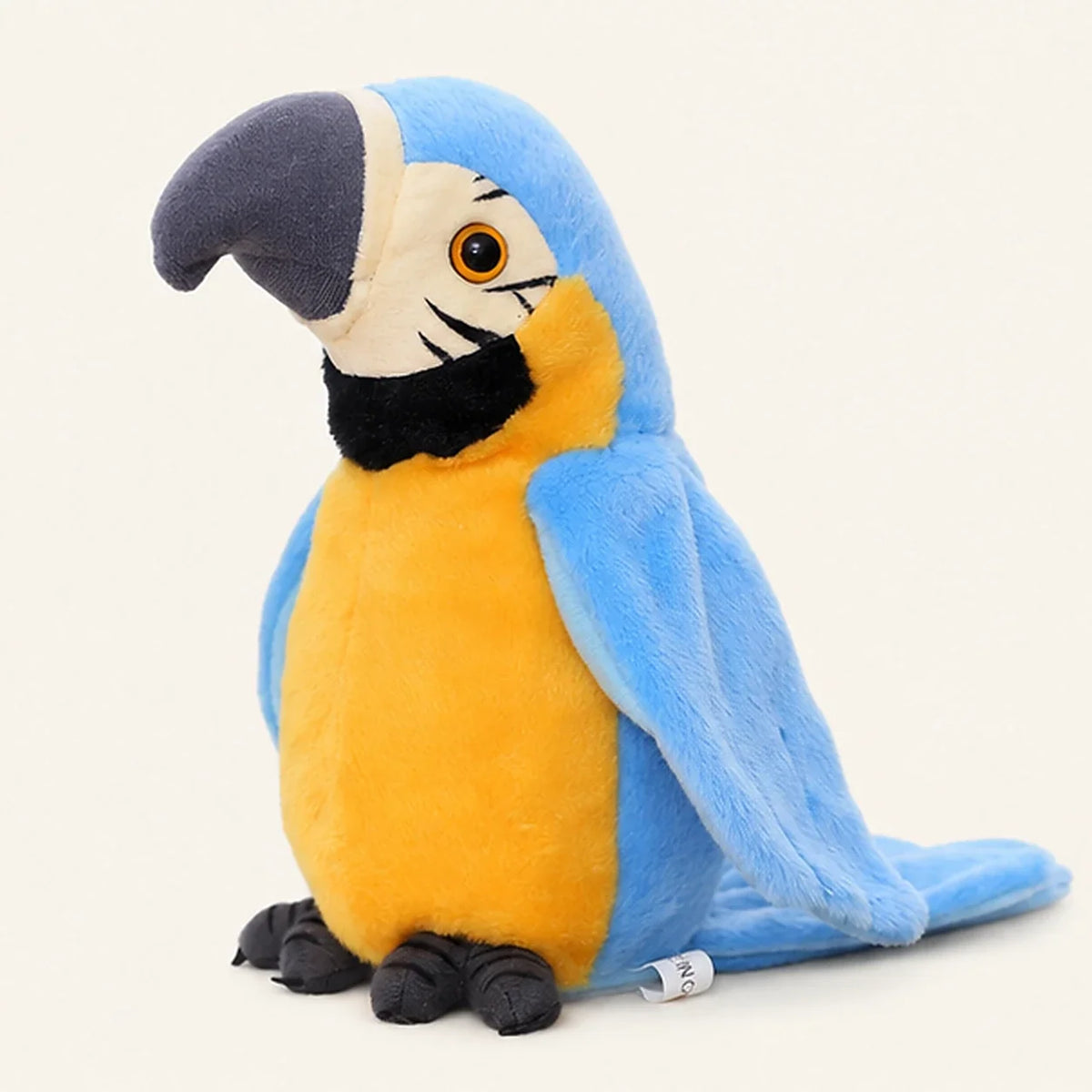 Peluche perroquet bleu 20-25 cm - photo principale
