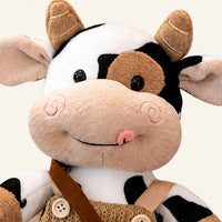 Peluche vache style 1 30 cm - détail texture