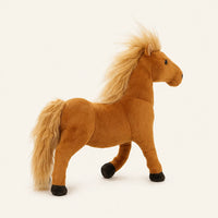 Peluche cheval marron 32 cm - autre angle