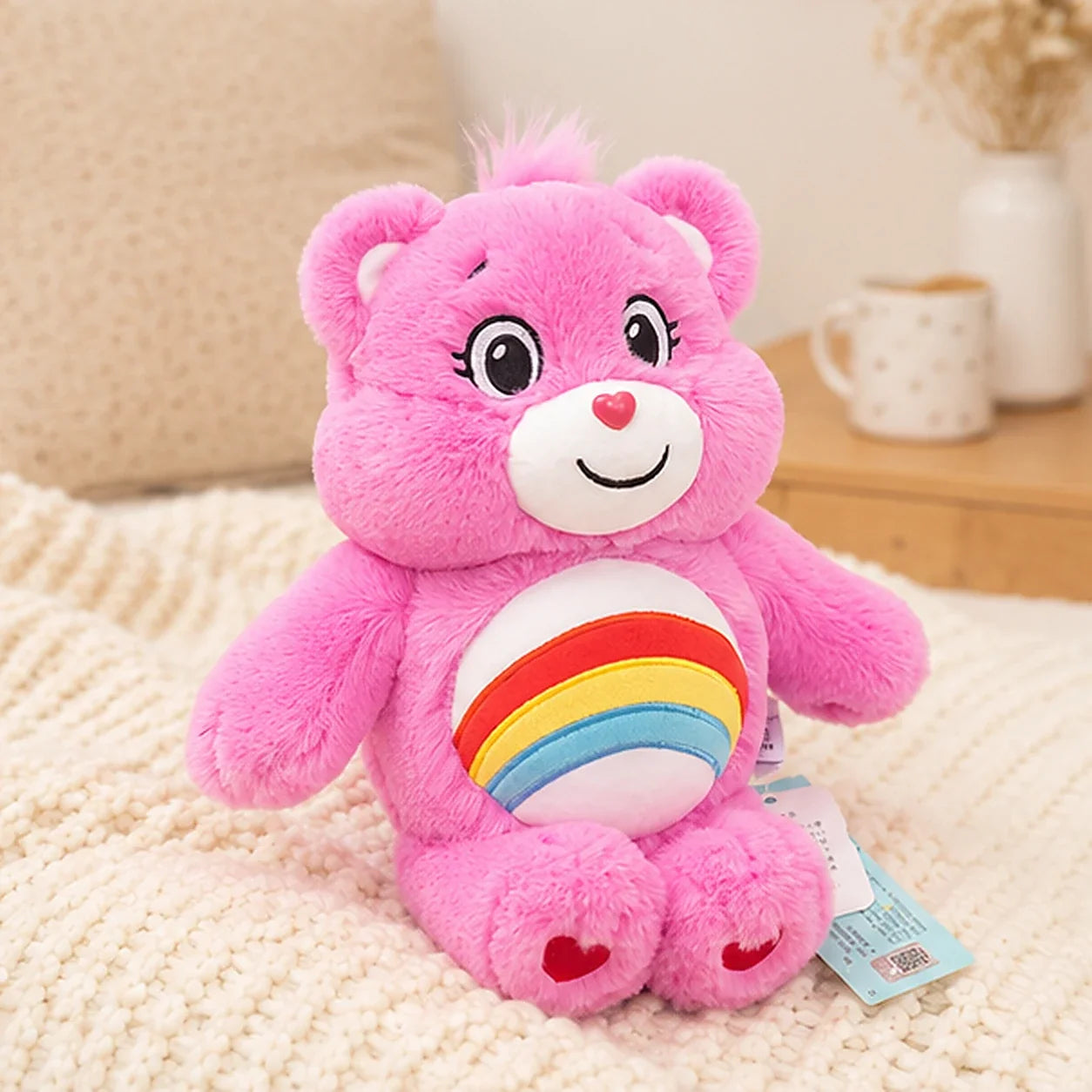 Peluche ours happy bear 33 cm - mise en situation