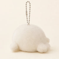 Peluche phoque porte-clé blanche - autre angle