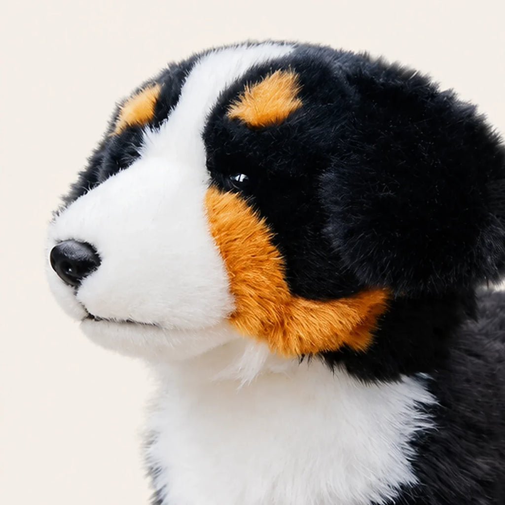 Peluche chien bouvier bernois - détail