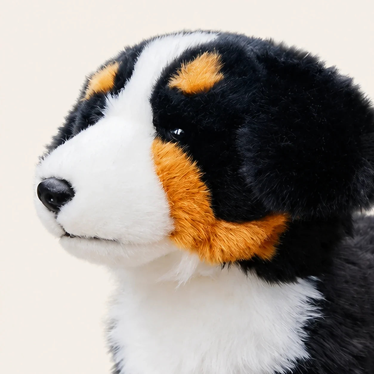 Peluche chien bouvier bernois - détail