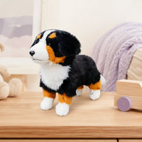 Peluche chien bouvier bernois - mise en situation