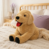 Peluche chien Labrador - mise en situation
