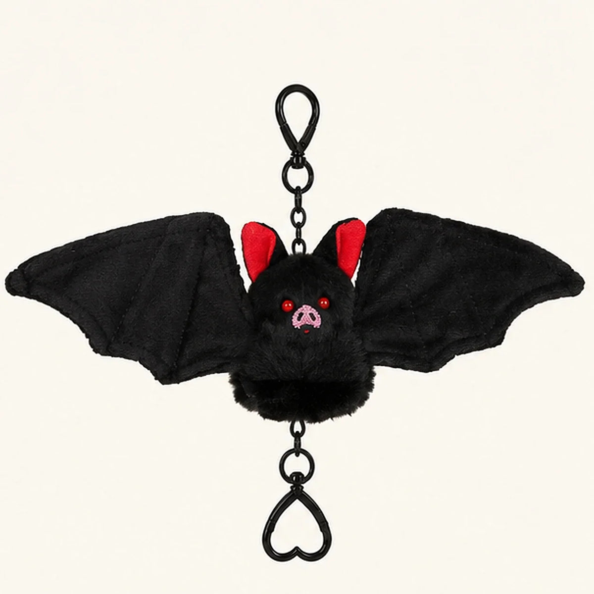 Peluche chauve-souris gothique porte-clé - photo principale