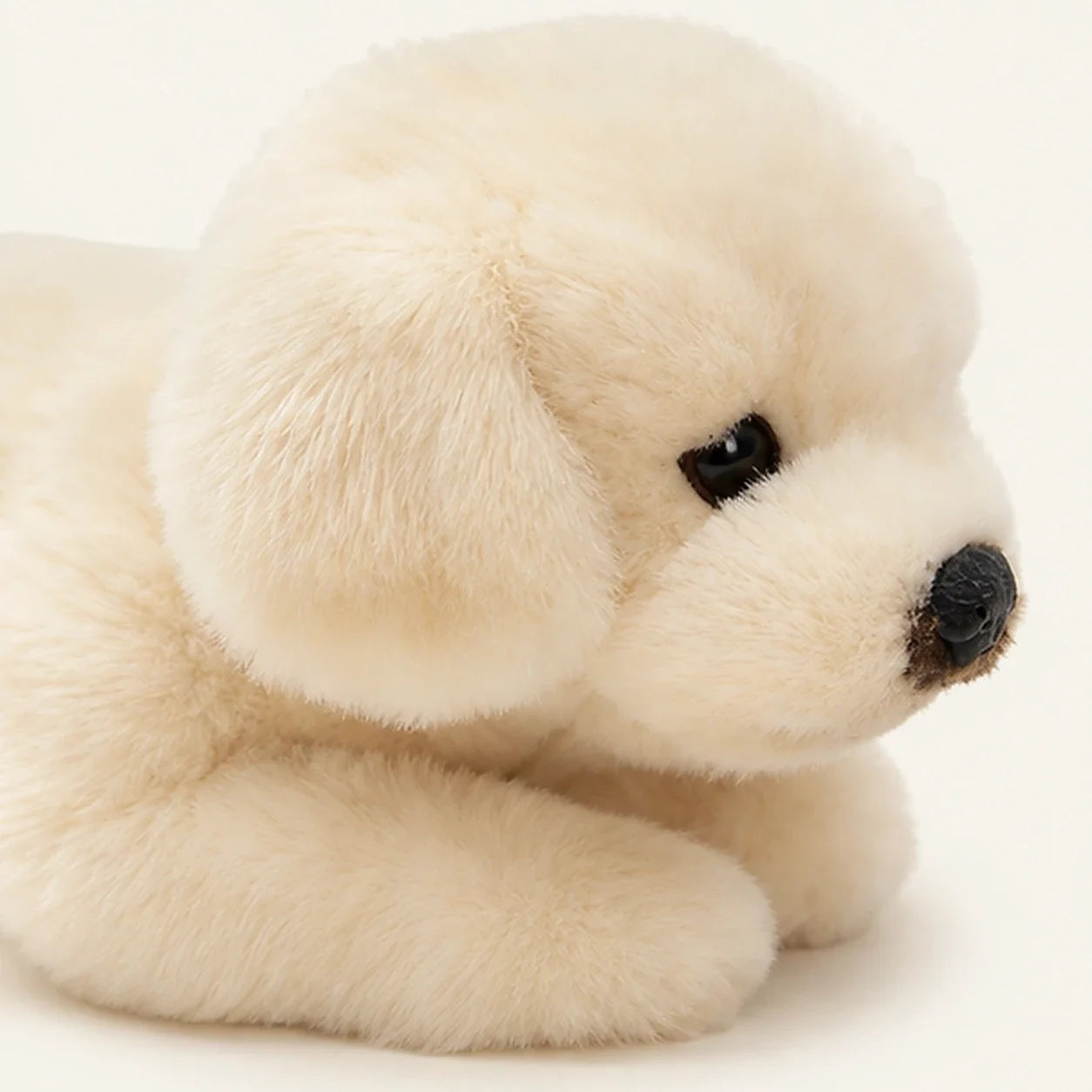 Peluche chien Labrador réaliste - détail