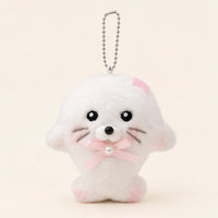 Peluche phoque porte-clé avec nœud - photo principale