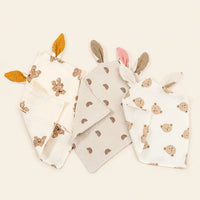 Doudou bébé oreilles de lapin - autre angle