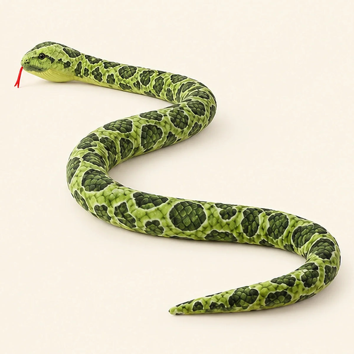 Très grande peluche serpent - autre angle