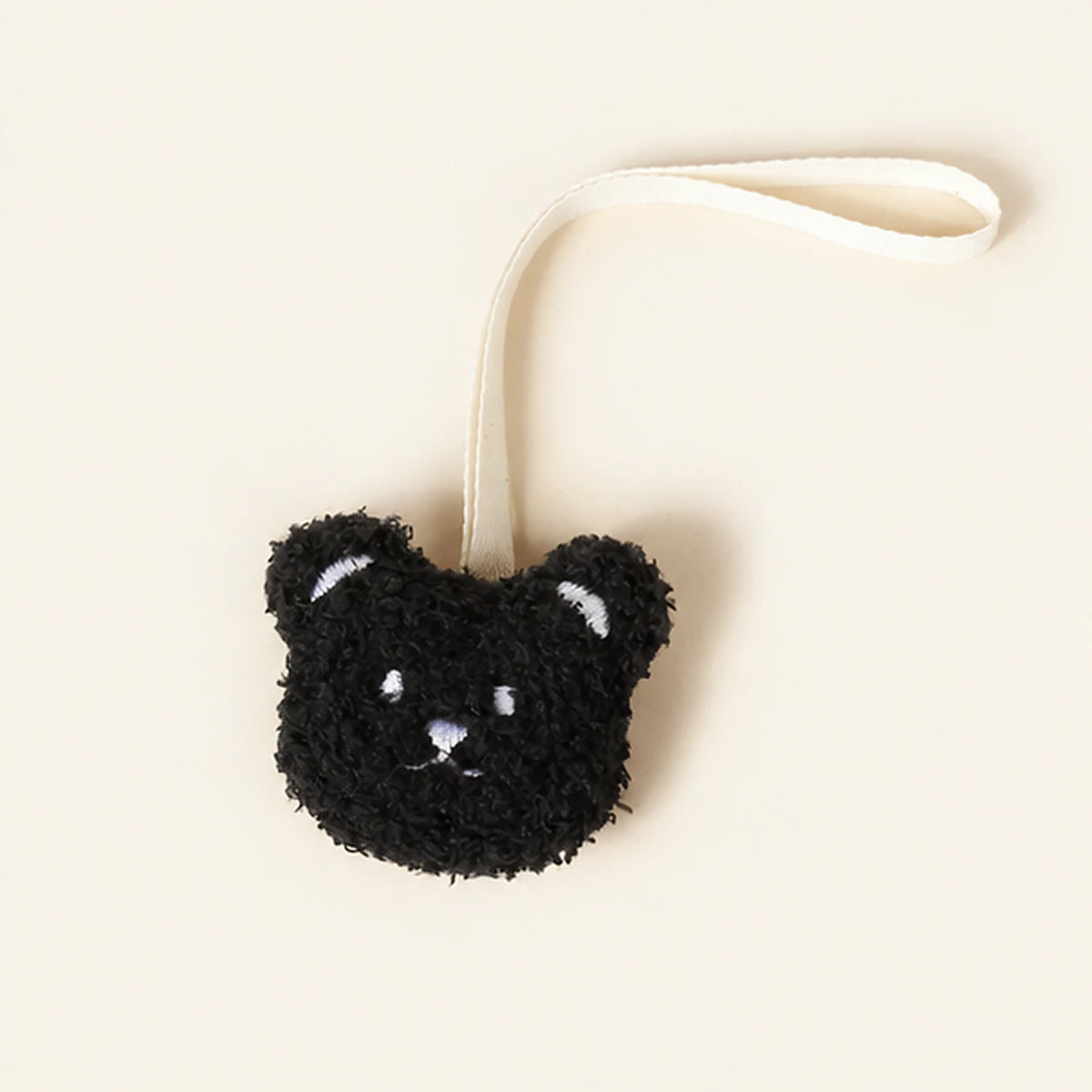 Attache-tétine doudou ours noir — vue principale
