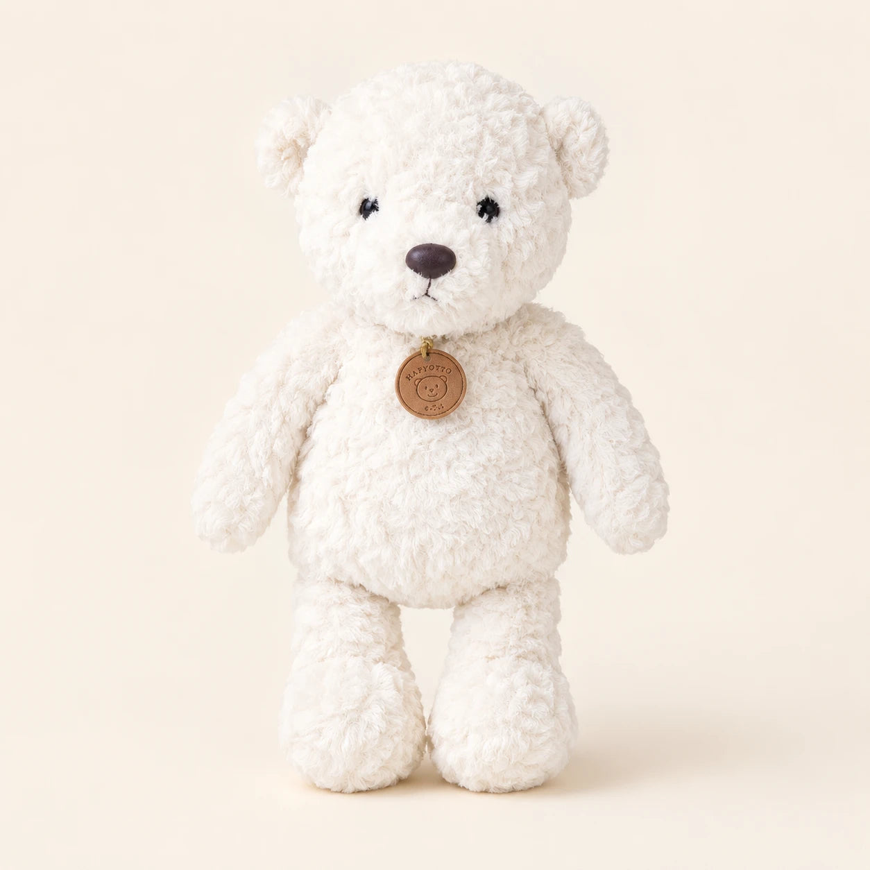 Peluche ours blanc longues pattes 35 cm, vue principale