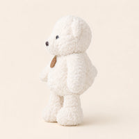 Peluche ours blanc longues pattes 35 cm, vue de trois-quarts