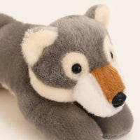 Peluche loup Royaume Peluche - détail visage