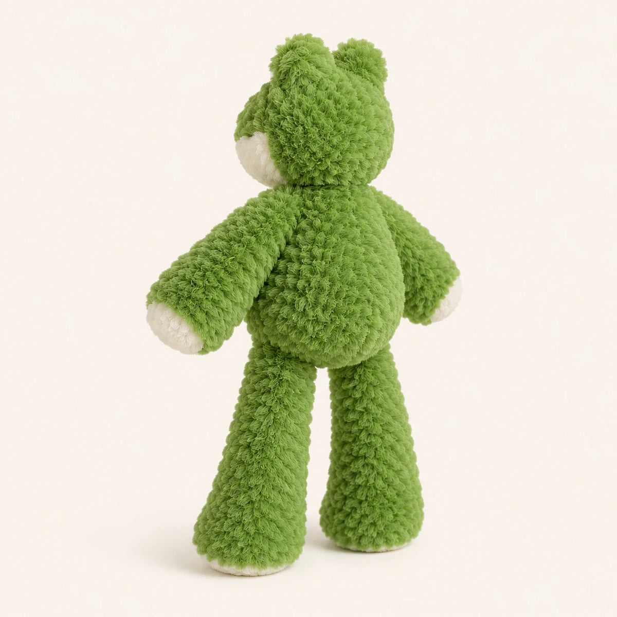 Peluche grenouille longues pattes 35 cm, vue de dos