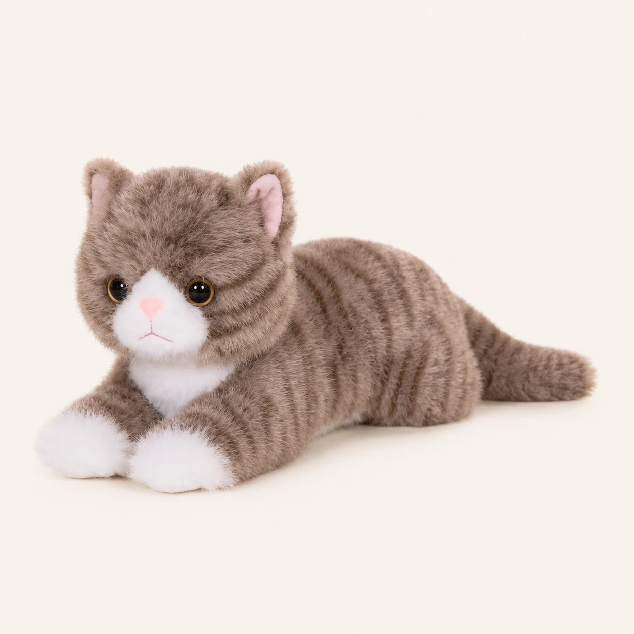 Peluche chat réaliste tigré - autre angle