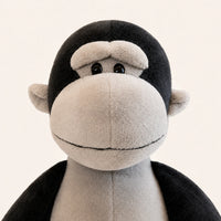 Gros plan sur le visage de la peluche singe