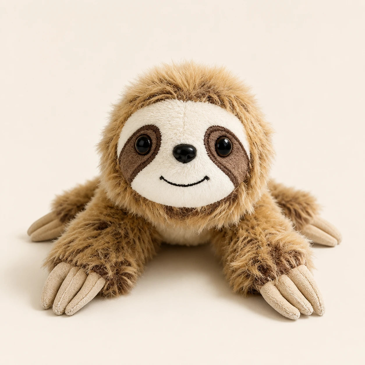 Peluche paresseux a epaule aimantee, vue principale sur fond ivoire